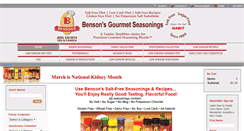 Desktop Screenshot of bensonsgourmetseasonings.com